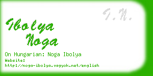 ibolya noga business card